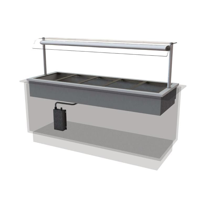 Designline Drop In Dry Heat Bain Marie HBM5 - CW615 Bain Marie Displays Designline