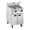 Lincat Opus 800 Twin Tank Twin Basket Free Standing Electric Fryer OE8113 - DM526 Freestanding Electric Fryers Lincat