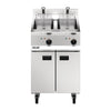 Lincat Opus 800 Twin Tank Twin Basket Free Standing Electric Fryer OE8113 - DM526 Freestanding Electric Fryers Lincat