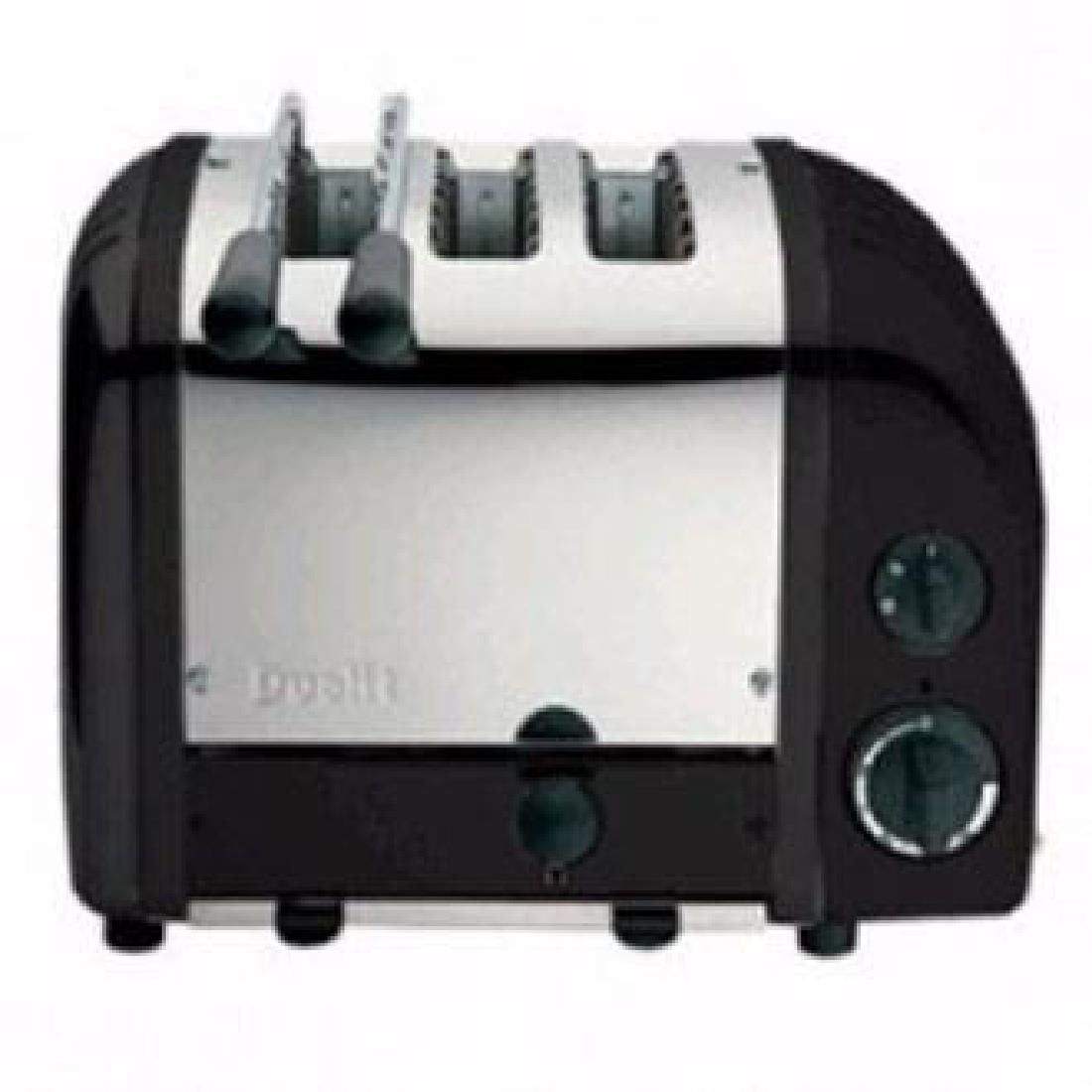 Dualit 2 + 1 Combi Vario 3 Slice Toaster Black 31205 - CD343 Toasters Dualit