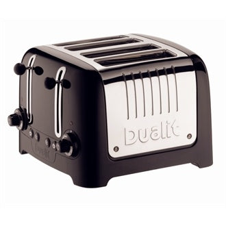 Dualit 4 Slice Lite Toaster Black 46205 - GF336 Toasters Dualit
