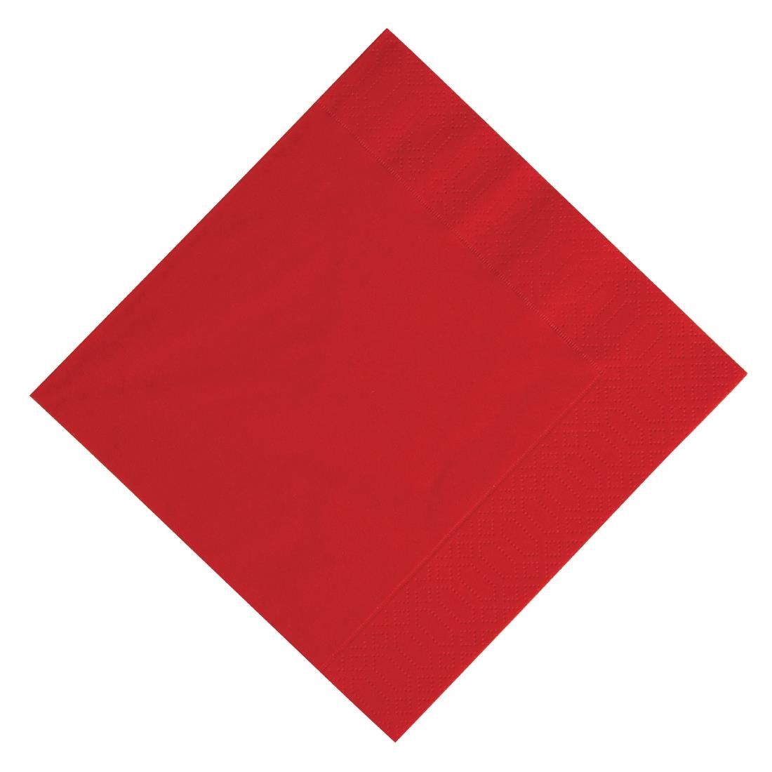 Duni Compostable Lunch Napkins Red 330mm (Pack of 1000) - GJ104 Paper Napkins Duni