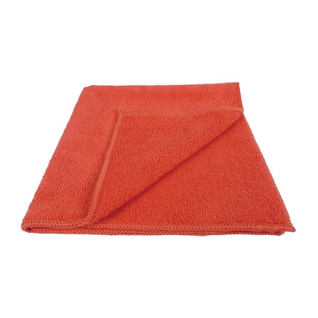 EcoTech Microfibre Cloths Red (Pack of 10) - FA217 Microfibre & Polishing Cloths EcoTech