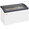 Elcold Sliding Curved Glass Lid Chest Freezer - FOCUS 131 GREY Display Chest Freezers Elcold