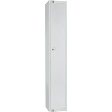 Elite Single Door Locker Grey Padlock Sloping Top 300mm - W929-PS Lockers and Key Cabinets Elite Lockers Limited   