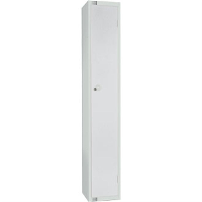 Elite Single Door Locker Grey Padlock Sloping Top 450mm - W959-PS Lockers and Key Cabinets Elite Lockers Limited