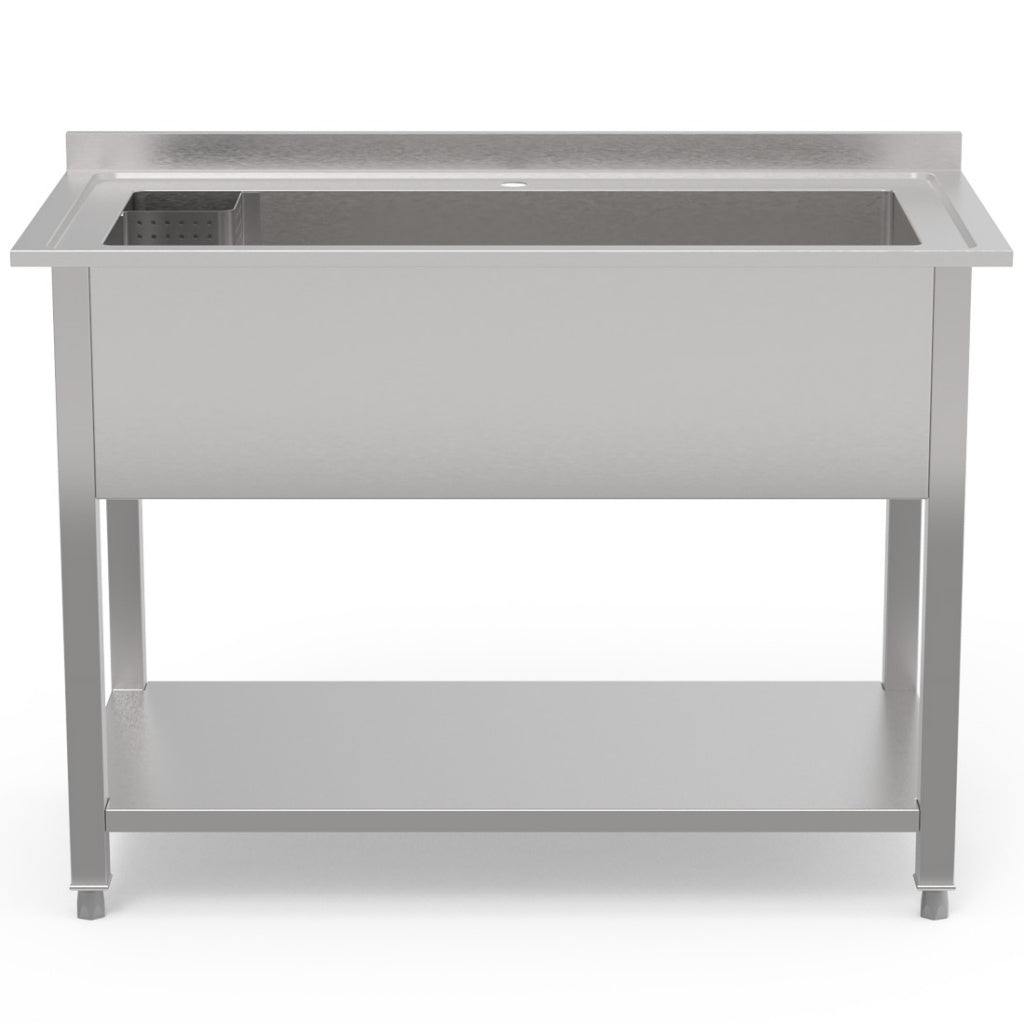 Empire Stainless Steel Extra Wide Single Pot Wash Catering Sink 1200mm - EMP-PW1200 Pot Wash Sinks Empire