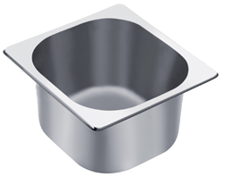 Empire 1/6 Gastronorm Pan Stainless Steel 150mm Deep - EMP-GN1-6150 GN Gastronorm Pans Empire
