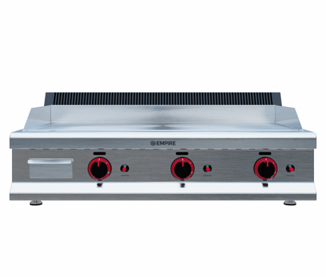 Empire 3 Burner Gas Griddle Smooth – 950mm LPG & Nat Gas 8.4kW - EMP-GD950 Gas Griddles Empire