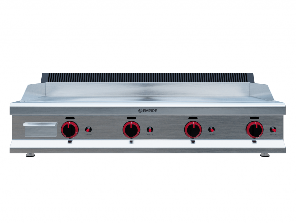 Empire 4 Burner Gas Griddle Smooth – 1150mm LPG & Nat Gas 11.2kW - EMP-GD1150 Gas Griddles Empire