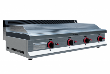Empire 4 Burner Gas Griddle Smooth – 1150mm LPG & Nat Gas 11.2kW - EMP-GD1150 Gas Griddles Empire