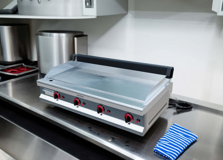 Empire 4 Burner Gas Griddle Smooth – 1150mm LPG & Nat Gas 11.2kW - EMP-GD1150 Gas Griddles Empire