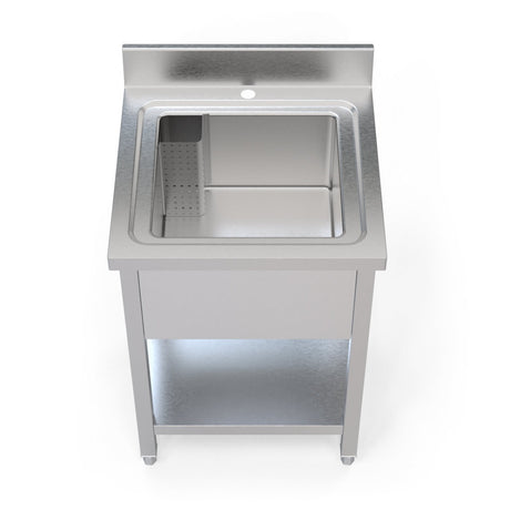 Empire 600mm Commercial Stainless Steel Single Bowl Sink - 600SINK Single Bowl Sinks Empire   