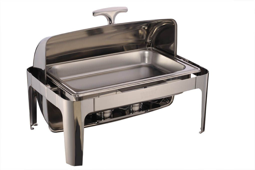 Empire 9Ltr Full Size Roll Top Chaffing Dish - EMP-RA2301B Chafing Dishes Empire