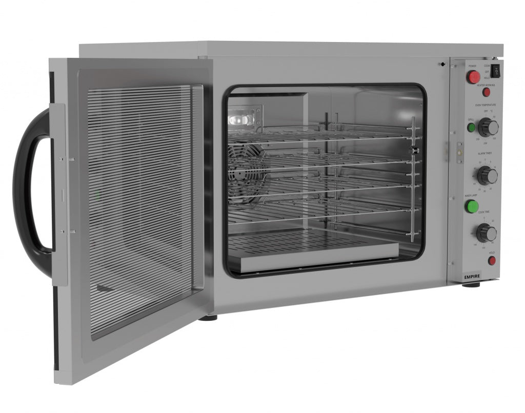 Empire Electric Convection Oven Large 108 Litre Bakery Steam Cook & Hold Functions 4 x 1/1 GN - YXD-6A-H108L Convection Ovens Empire