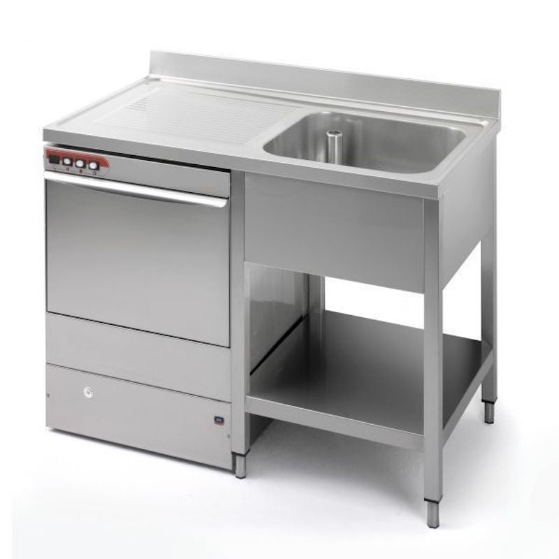 Empire Single Bowl Dishwasher Sink – 1200mm, Left Hand Drainer, Undercounter Space for Dishwasher | EMP-SSSBDWLD-1200 Dishwasher Sinks Empire