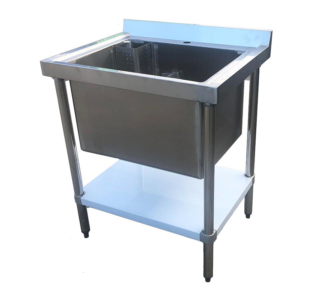 Empire Stainless Steel Midi Pot Wash Sink with Undershelf - PW-750-CB-1 Pot Wash Sinks Empire