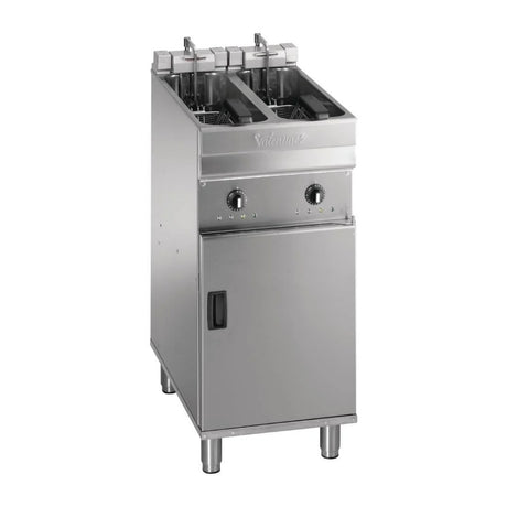 Valentine Twin Tank Twin Basket Free Standing Electric Filtration Fryer - Evo 220P Freestanding Electric Fryers Valentine
