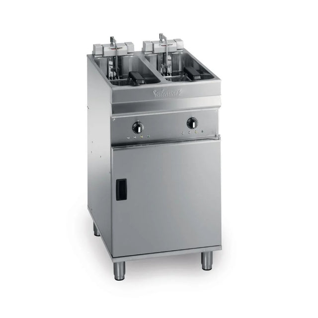 Valentine Twin Tank Twin Basket Free Standing Electric Fryer - Evo 2525 Freestanding Electric Fryers Valentine