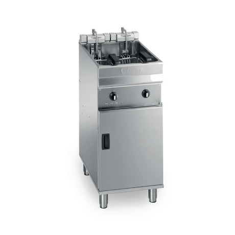 Valentine Single Tank Twin Basket Free Standing Electric Fryer - Evo 400 Freestanding Electric Fryers Valentine