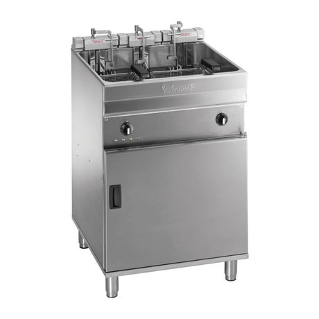 Valentine Single Tank Twin Basket Free Standing Electric Filtration Fryer - Evo 600P Freestanding Electric Fryers Valentine