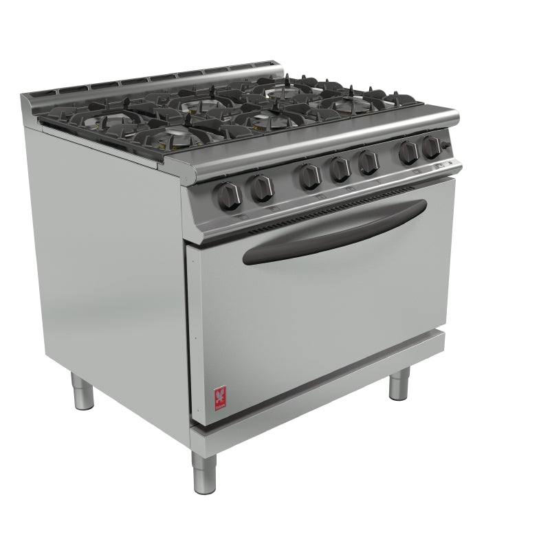 Falcon Dominator Plus 6 Burner Range G3101D Propane Gas with Feet Falcon Falcon