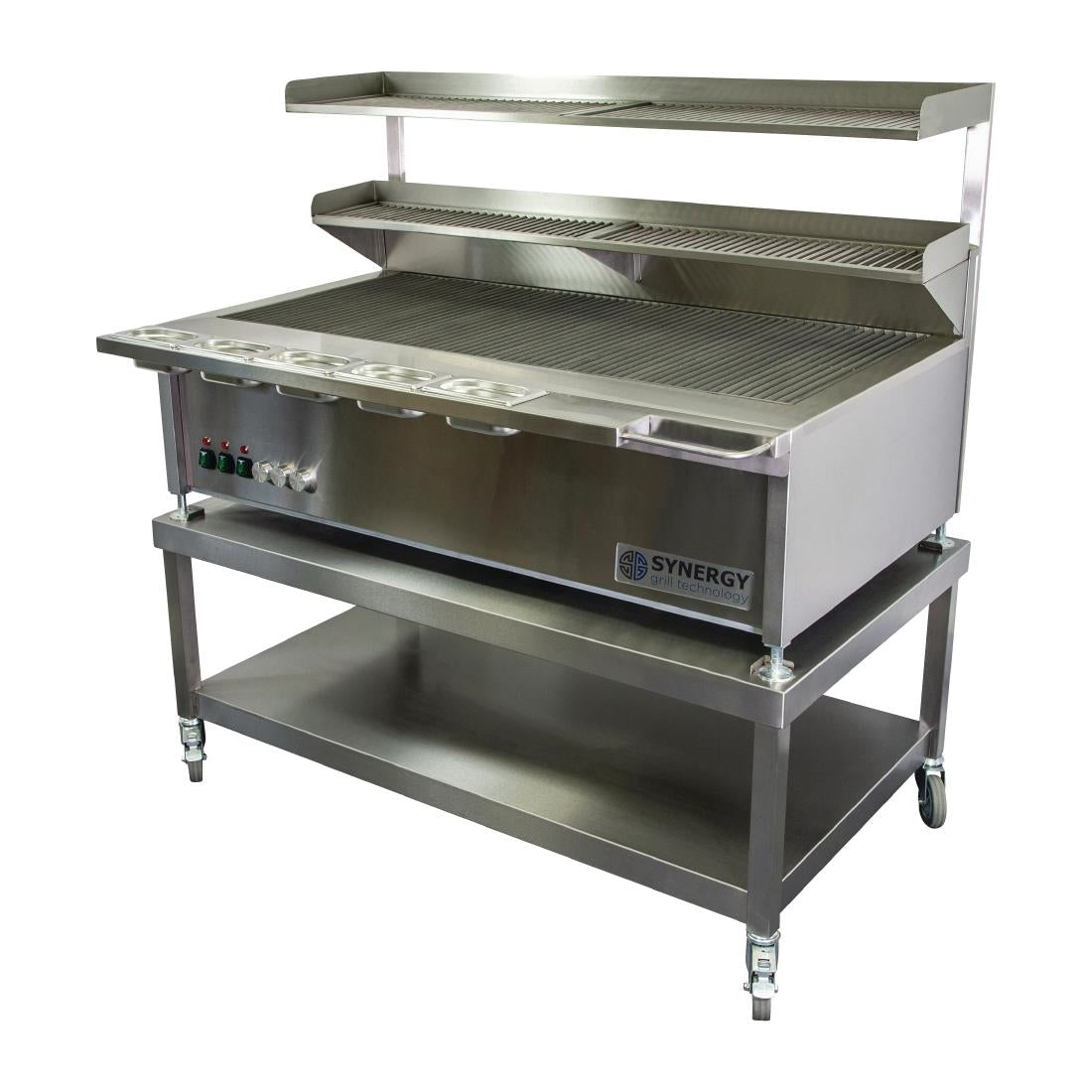 Synergy ST1300 Grill with Garnish Rail and Slow Cook Shelf - FD493 Charcoal Grills Synergy Grill