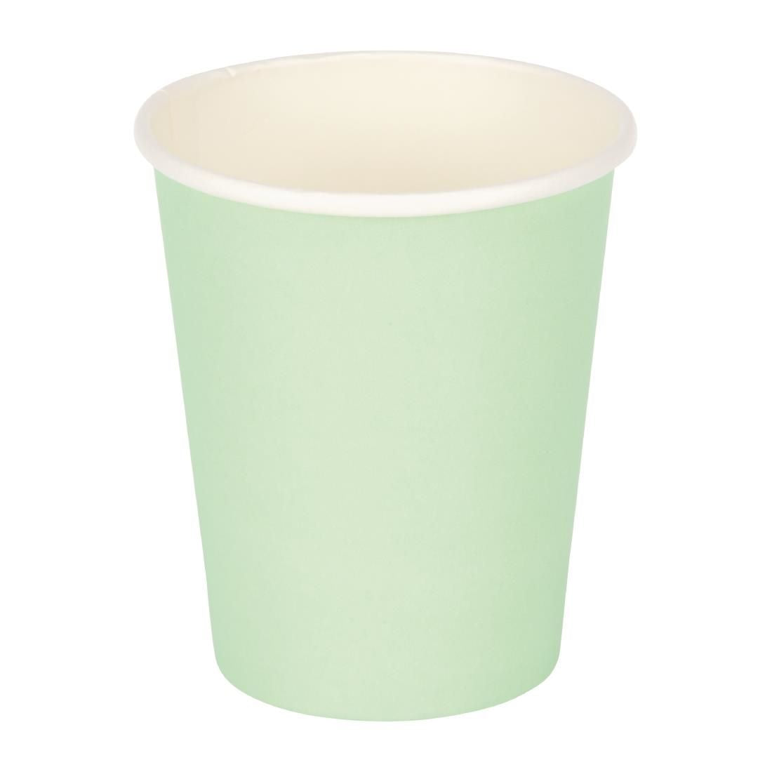 Fiesta Disposable Coffee Cups Single Wall Turquoise 225ml / 8oz (Pack of 50) - GP400 Disposable Cups Fiesta