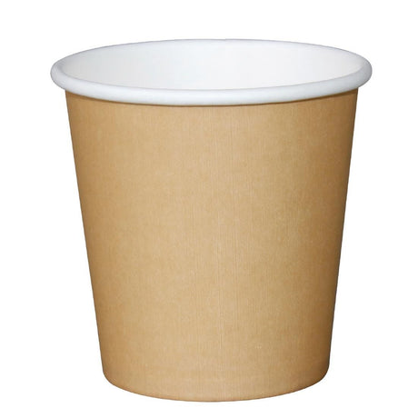 Fiesta Disposable Espresso Cups Single Wall Kraft 112ml / 4oz (Pack of 50) - GP446 Disposable Cups Fiesta   