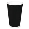 Fiesta Ripple Wall Takeaway Coffee Cups Black 455ml / 16oz (Pack of 25) - CM542 Disposable Cups Fiesta