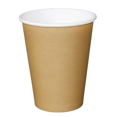 Fiesta Single Wall Takeaway Coffee Cups Kraft 455ml / 16oz (Pack of 1000) - GF034 Disposable Cups Fiesta   