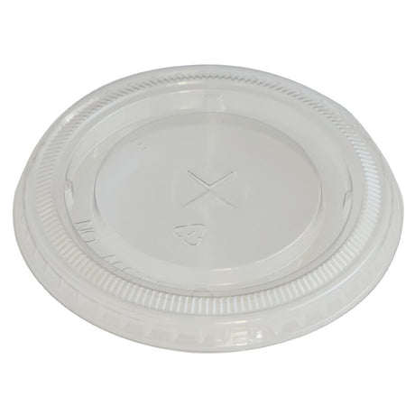 eGreen RPET Flat Lid with Straw Hole 93mm (Pack of 1000) - FN222 Disposable Glasses eGreen   