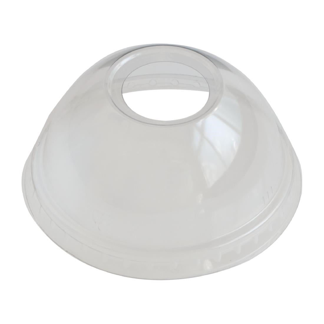 eGreen RPET Dome Lid with Straw Hole 93mm (Pack of 1000) - FN224 Disposable Glasses eGreen