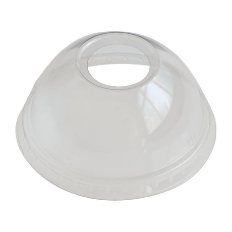 eGreen RPET Dome Lid with Straw Hole 93mm (Pack of 1000) - FN224 Disposable Glasses eGreen   