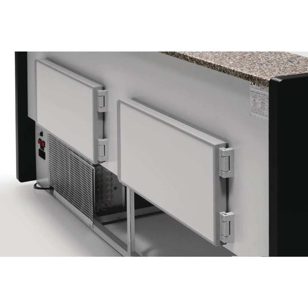 Zoin Tibet Refrigerated Serveover Counter Chiller Black 1500mm - FP922-150 Standard Serve Over Counters Zoin Hill