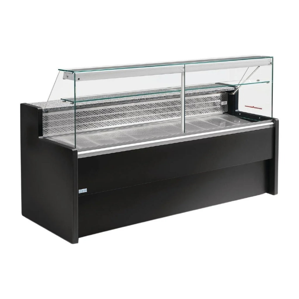 Zoin Tibet Refrigerated Serveover Counter Chiller Black 2000mm - FP922-200 Standard Serve Over Counters Zoin Hill