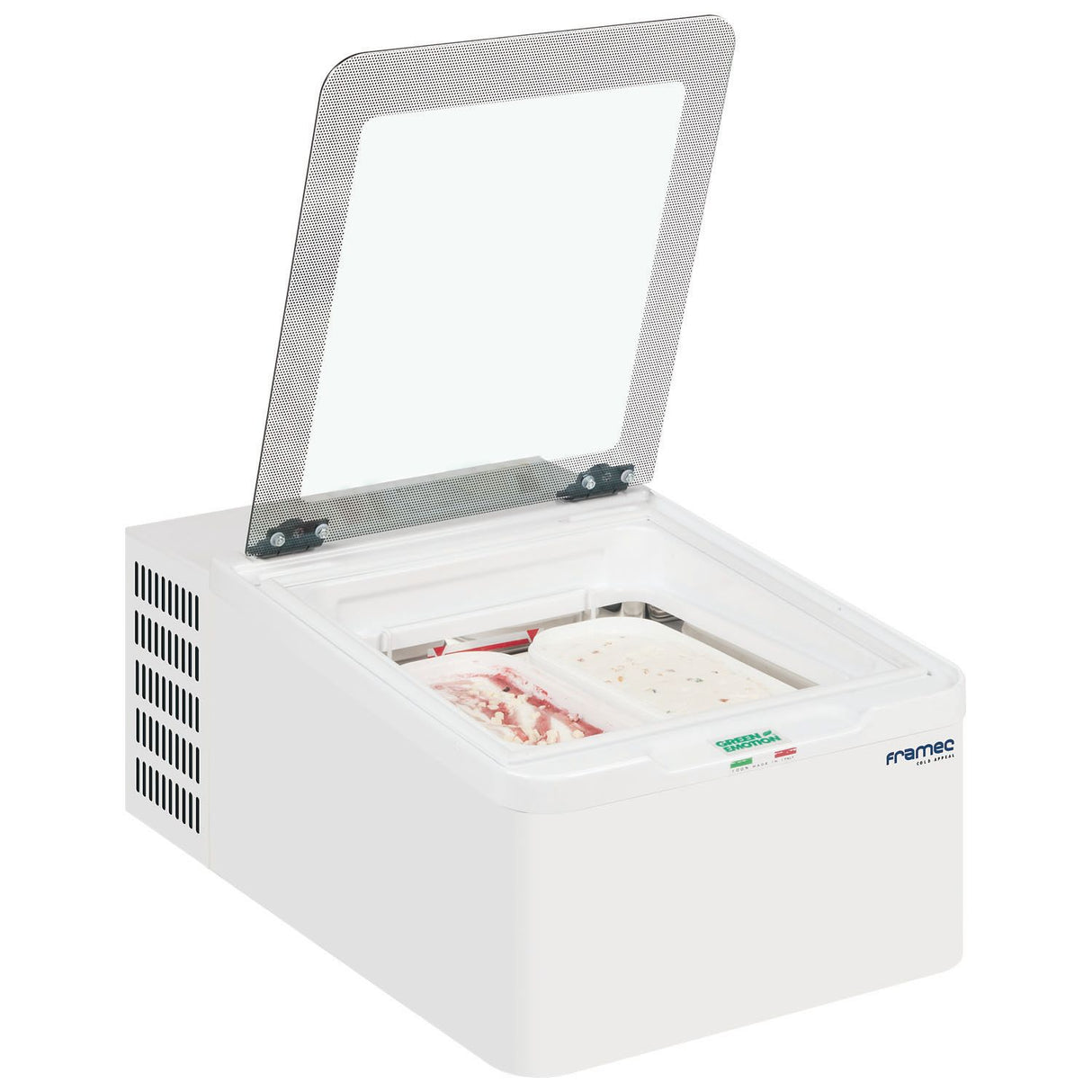 Framec Counter Top Scoop Ice Cream Display 2 x 5 Litre - MINI CREAM 2V Ice Cream Display Freezers Framec