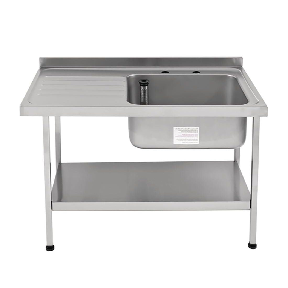Franke Self Assembly Stainless Steel Sink Right Hand Bowl 1500x 650mm - P368 Single Bowl Sinks Franke