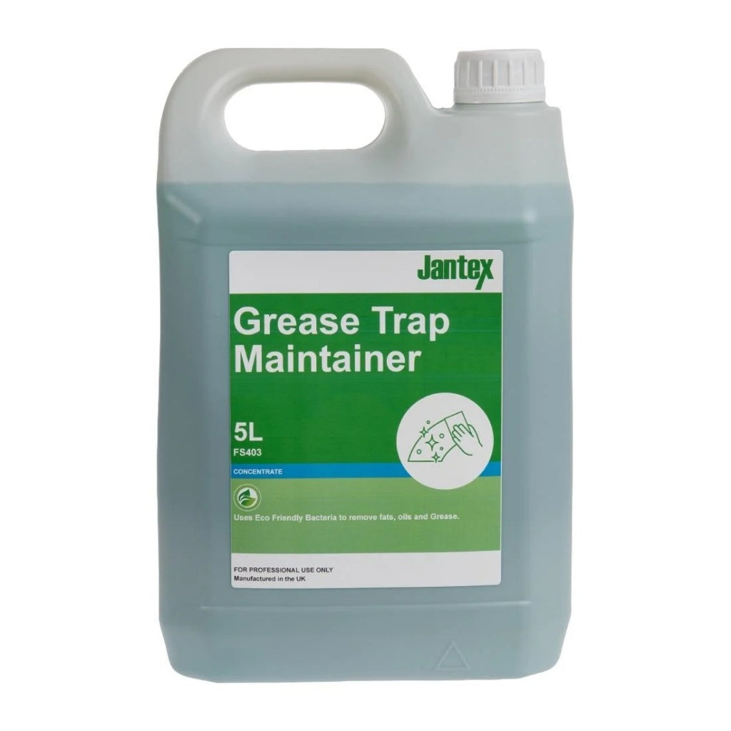 Jantex Green Grease Trap Maintainer Concentrate 5Ltr Grease Trap Dosing Systems Jantex
