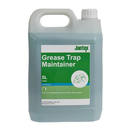 Jantex Green Grease Trap Maintainer Concentrate 5Ltr Grease Trap Dosing Systems Jantex