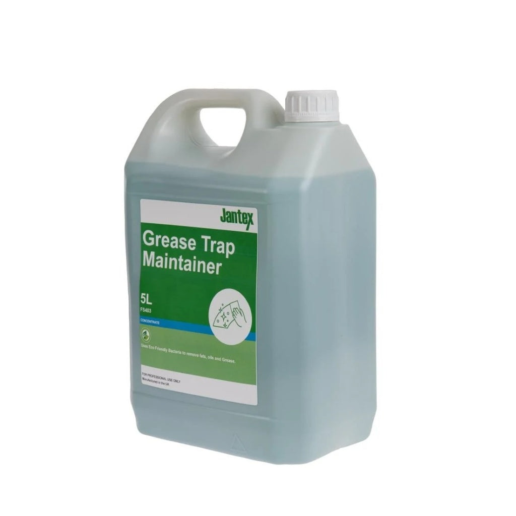 Jantex Green Grease Trap Maintainer Concentrate 5Ltr Grease Trap Dosing Systems Jantex