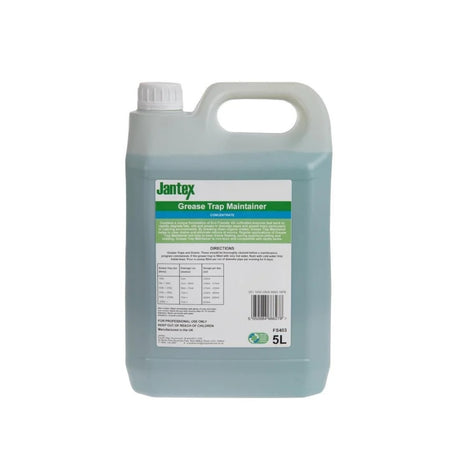 Jantex Green Grease Trap Maintainer Concentrate 5Ltr Grease Trap Dosing Systems Jantex