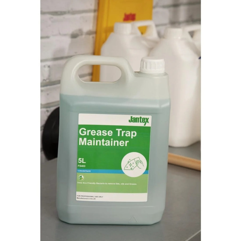 Jantex Green Grease Trap Maintainer Concentrate 5Ltr Grease Trap Dosing Systems Jantex