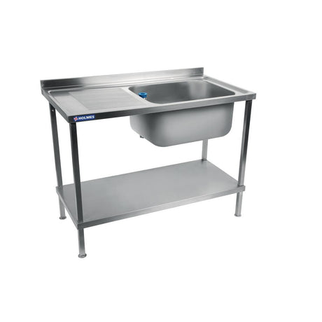 Holmes Fully Assembled Stainless Steel Sink Left Hand Drainer 1000mm - DR060 Single Bowl Sinks Holmes   