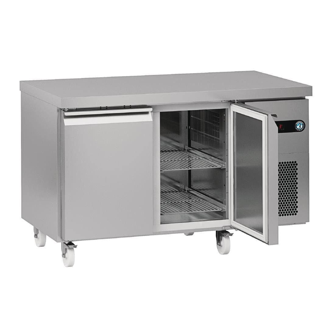Hoshizaki Snowflake GenII 2 Door 300Ltr Counter Fridge SCR-130BH - DT654 Refrigerated Counters - Double Door Hoshizaki