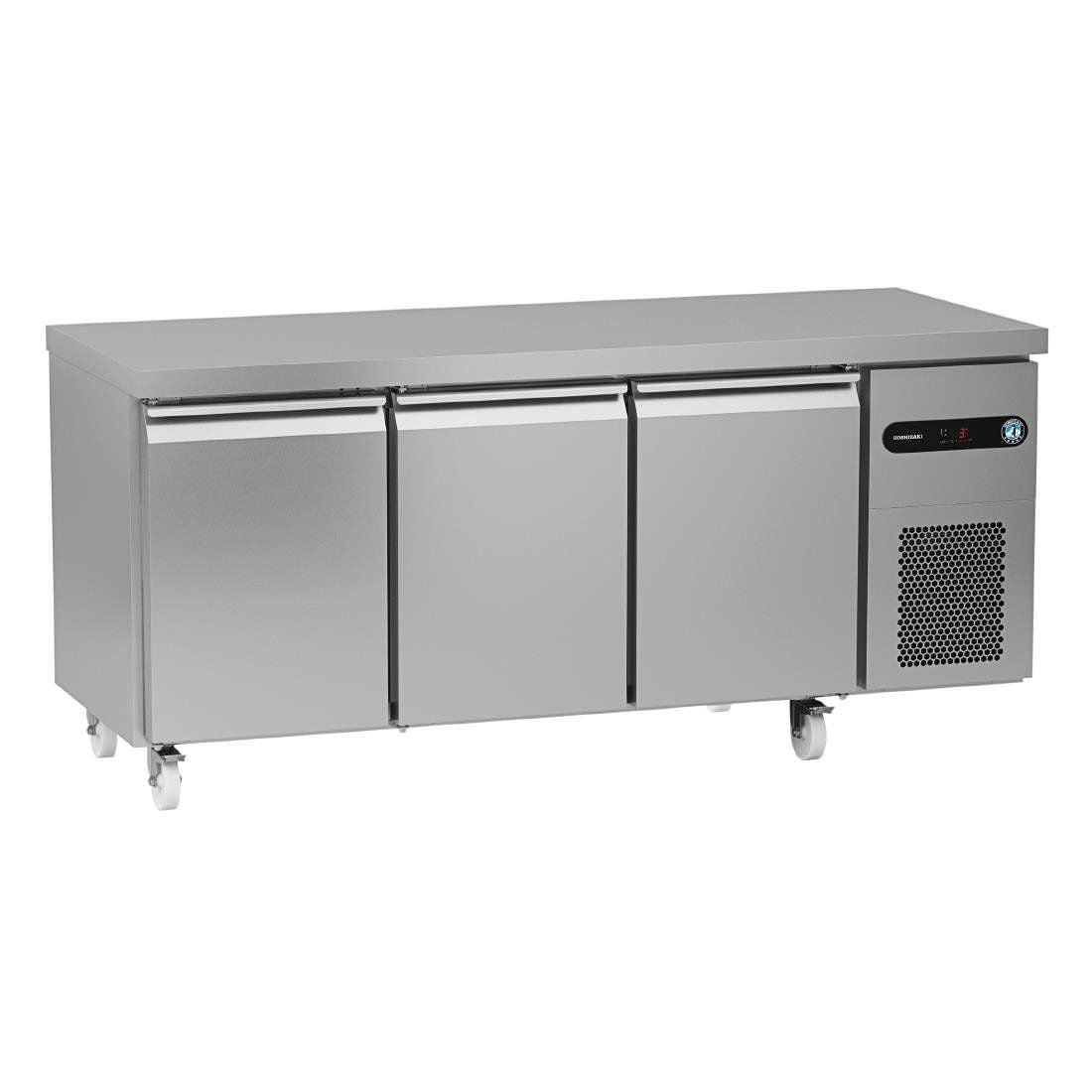 Hoshizaki Snowflake GenII 3 Door 500Ltr Counter Fridge SCR-180BH - DT655 Refrigerated Counters - Triple Door Hoshizaki