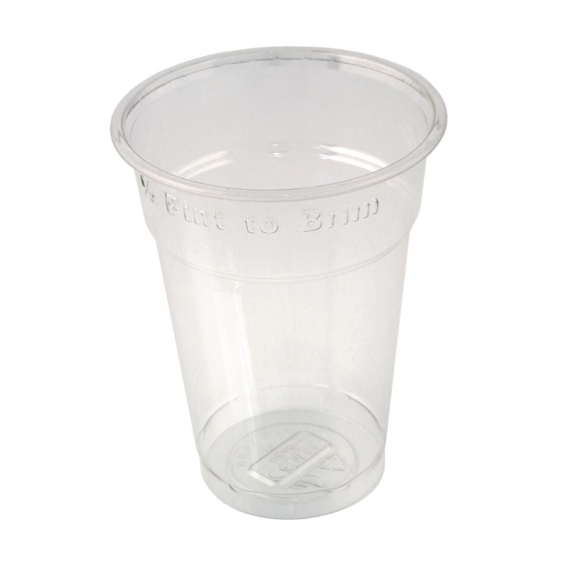 Huhtamaki Disposable Half Pint to Brim Tumbler (Pack of 1000) - CM118 Disposable Glasses Huhtamaki