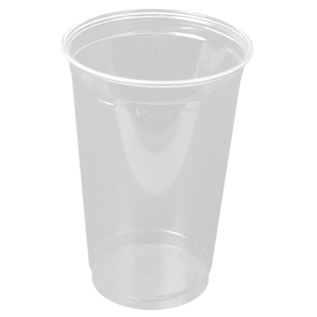 Huhtamaki Disposable Pint to Line Tumbler (Pack of 500) - CM117 Disposable Glasses Huhtamaki