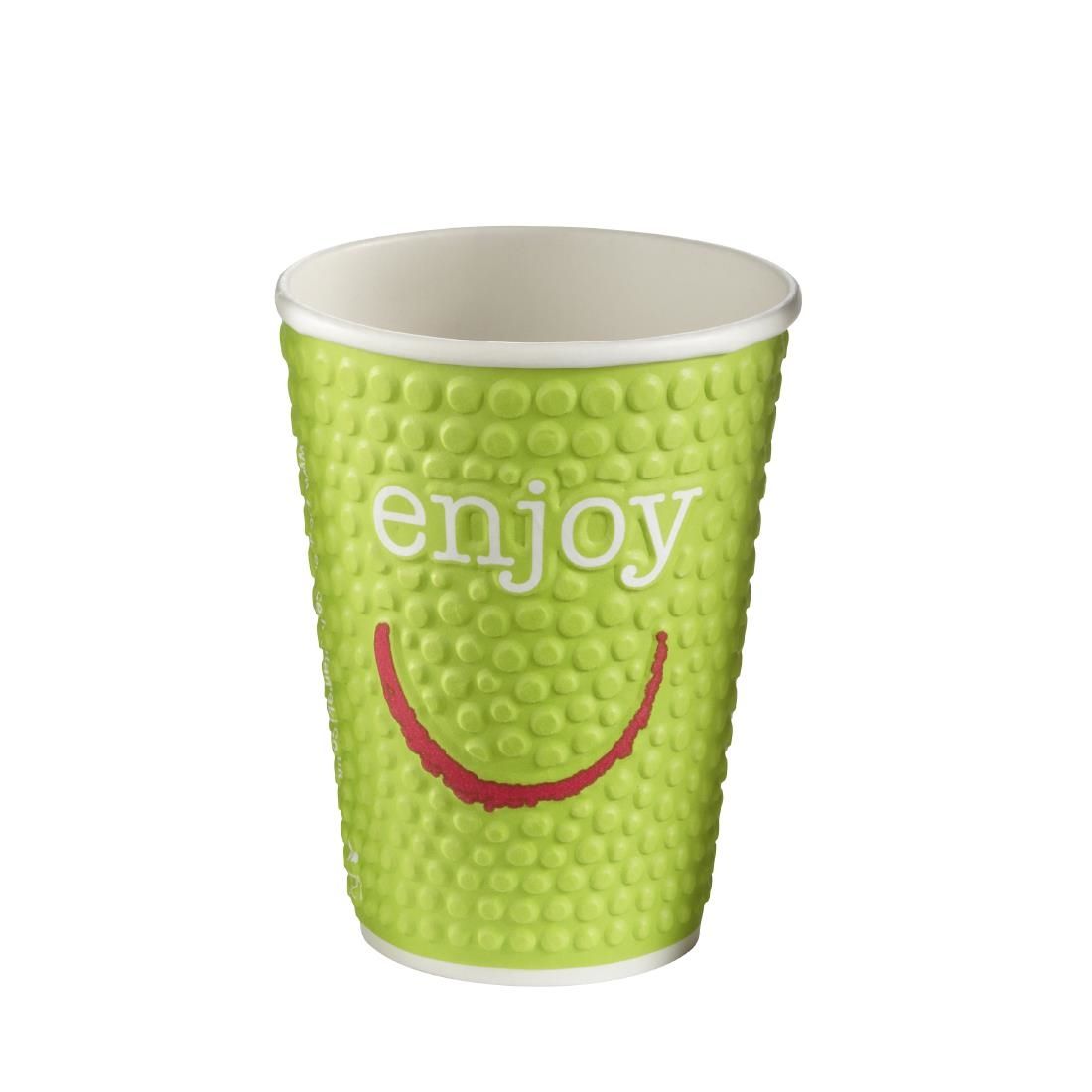 Huhtamaki Enjoy Double Wall Disposable Hot Cups 340ml / 12oz (Pack of 680) - CM574 Disposable Cups Huhtamaki