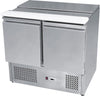 Ice-A-Cool Stainless Steel Two Door Sliding Pizza Prep Counter - ICE3800GR Saladette Counters Ice-A-Cool